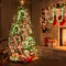 Christmas Candy Cane Pathway Lights, 10PCS Red & Green Striped LED Candy Cane Lights with Stakes, Outdoor Indoor Holiday Decor for Lawn, Walkway, Garden, Christmas Party Decoration